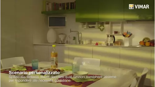 Vimar domotica scenario personalizzato cucina