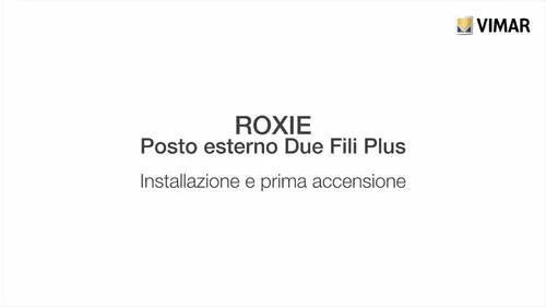 Vimar Roxie Tut01 Installazione 2023 Ita Marchio Web