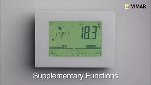 Vimar tutorial cronotermostato wifi funzioni integrative EN