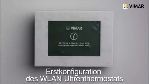 Vimar tutorial cronotermostato wifi prima configurazione DE