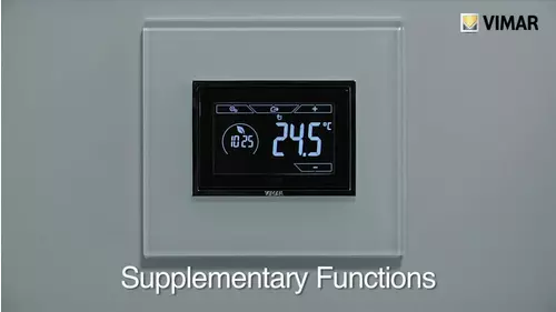 3-Module Flush-Mounting Touch Timer-Thermostat Code 02955 - supplementary functions