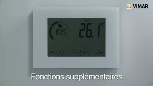 ClimaChrono - Chronothermostat tactile en saillie code 02910 -  Fonctions supplémentaires