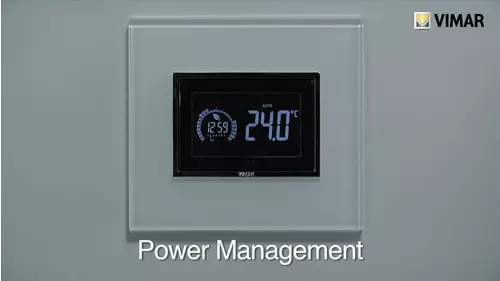 3-module flush mounting touch timer-thermostat Code 02955 - Energy Management