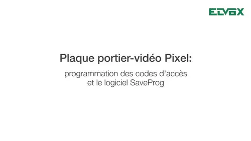 Vimar tutorial pixel programmazione codici accesso software saveprog fr