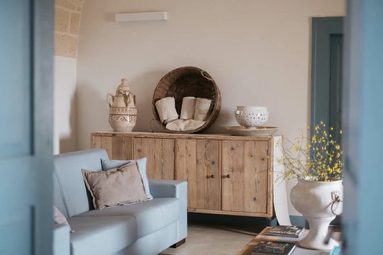 Accogliente salotto shabby chic