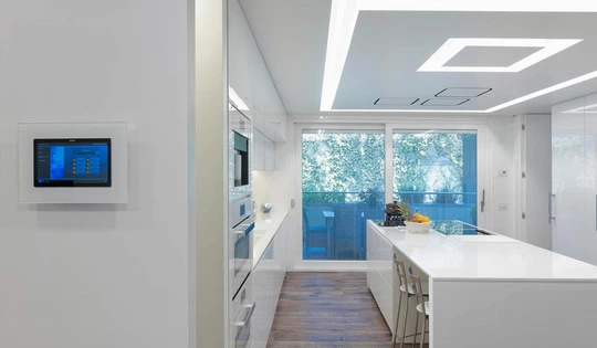 Cucina con multimedia video touch screen