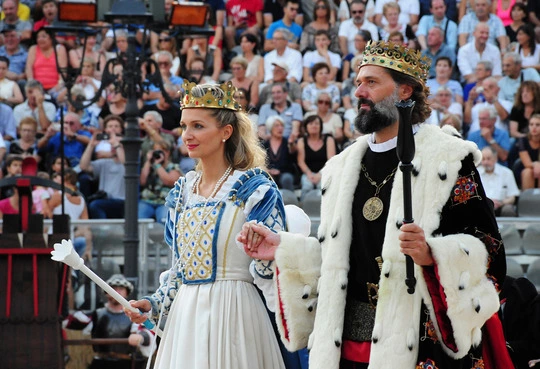 Vimar Piazza Castello Partita Scacchi Marostica 2016 Re Regina