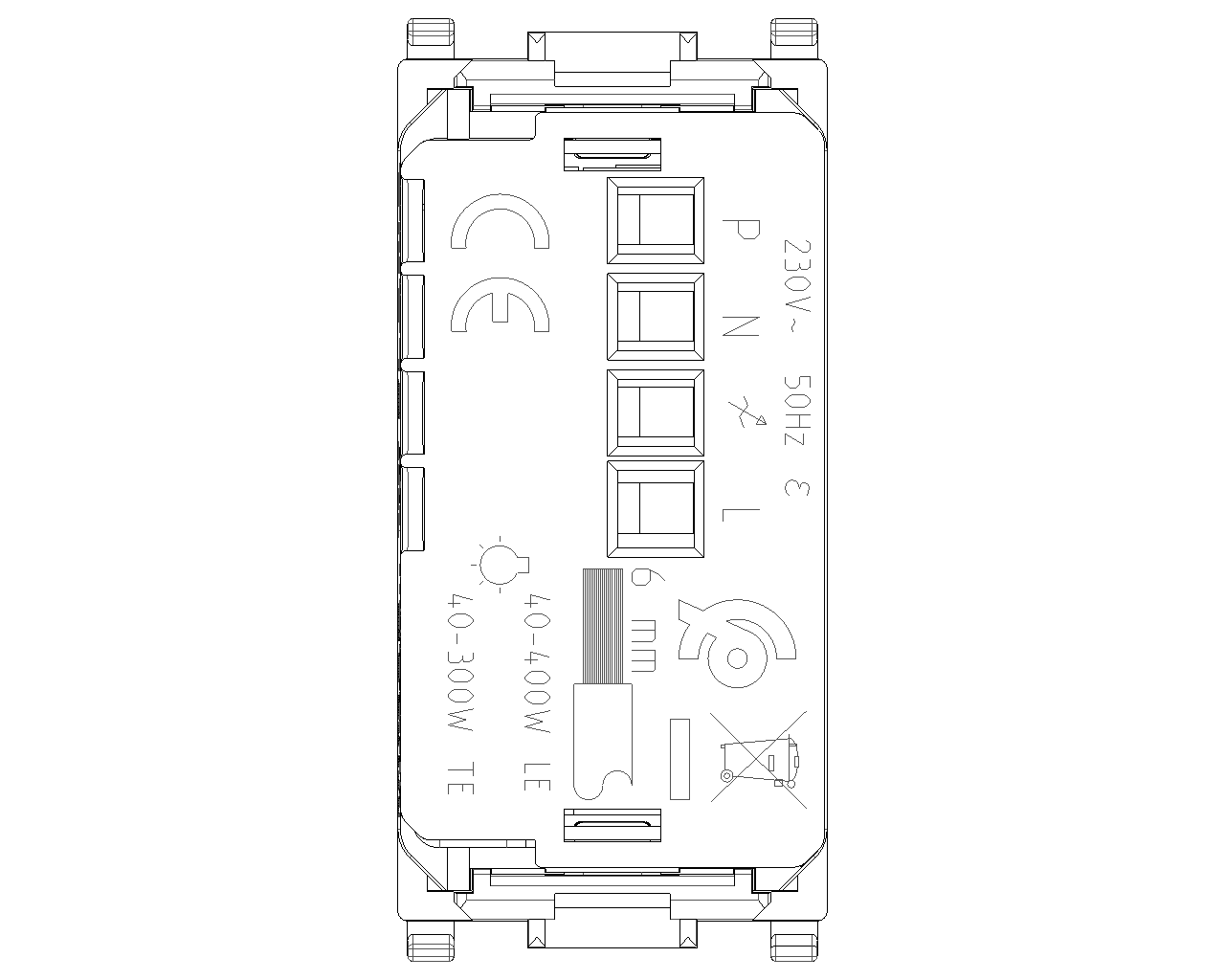 Dimer Vimar Idea 220V 200W per Led