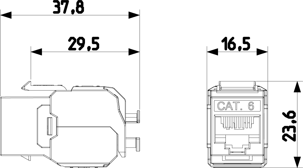 Conector RJ45 CAT 6 FTP – TodoTek
