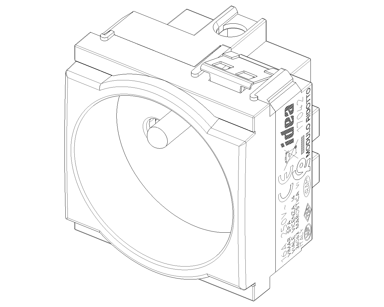 Vimar SICURY Steckdose 2P+E 16A 250V – Französischer Standard, Schwarz, Mit Axialem Kabelausgang