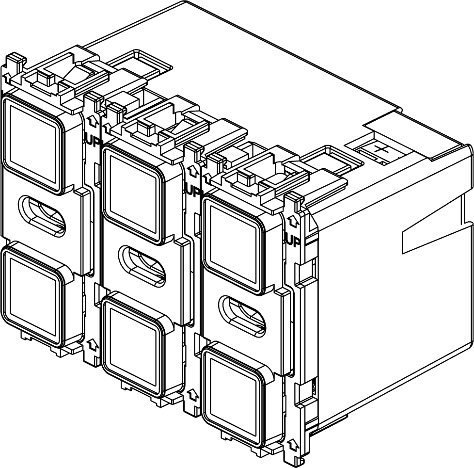 Comando domotico Vimar Linea 4 pulsanti 2m 30480