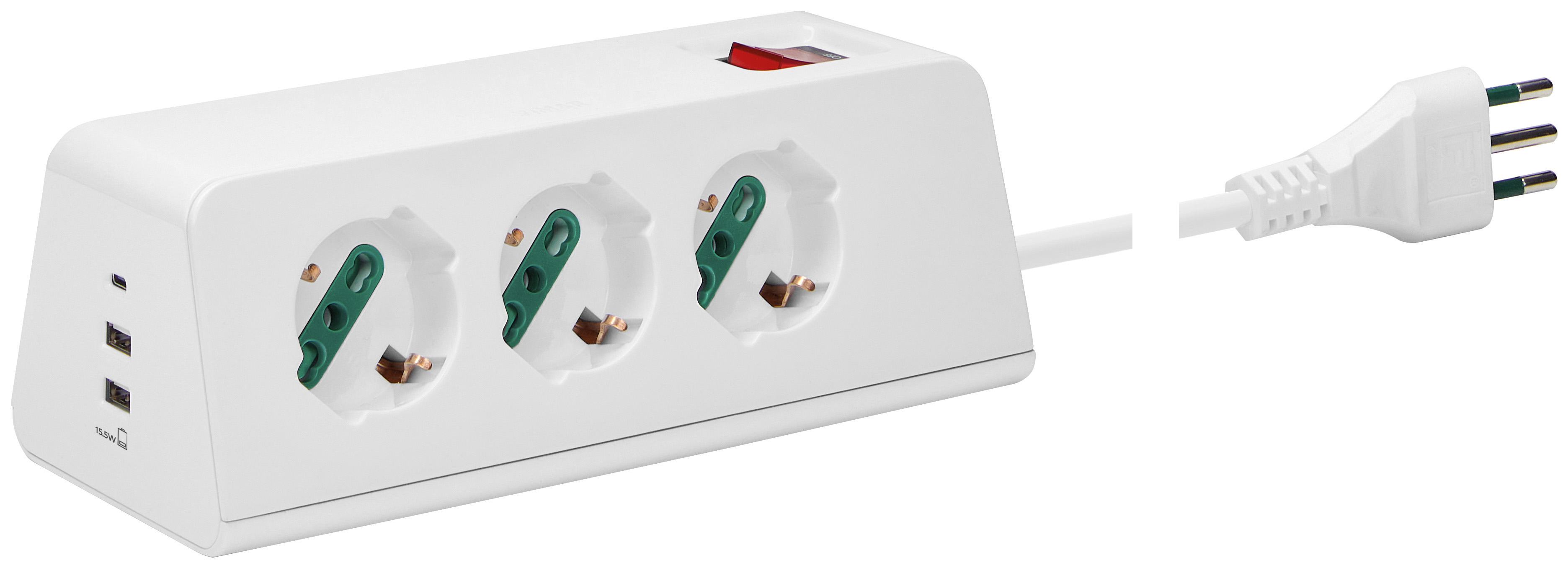 PRESA SCRIVANIA 3UNIV.+3USB+S11+CBE B.