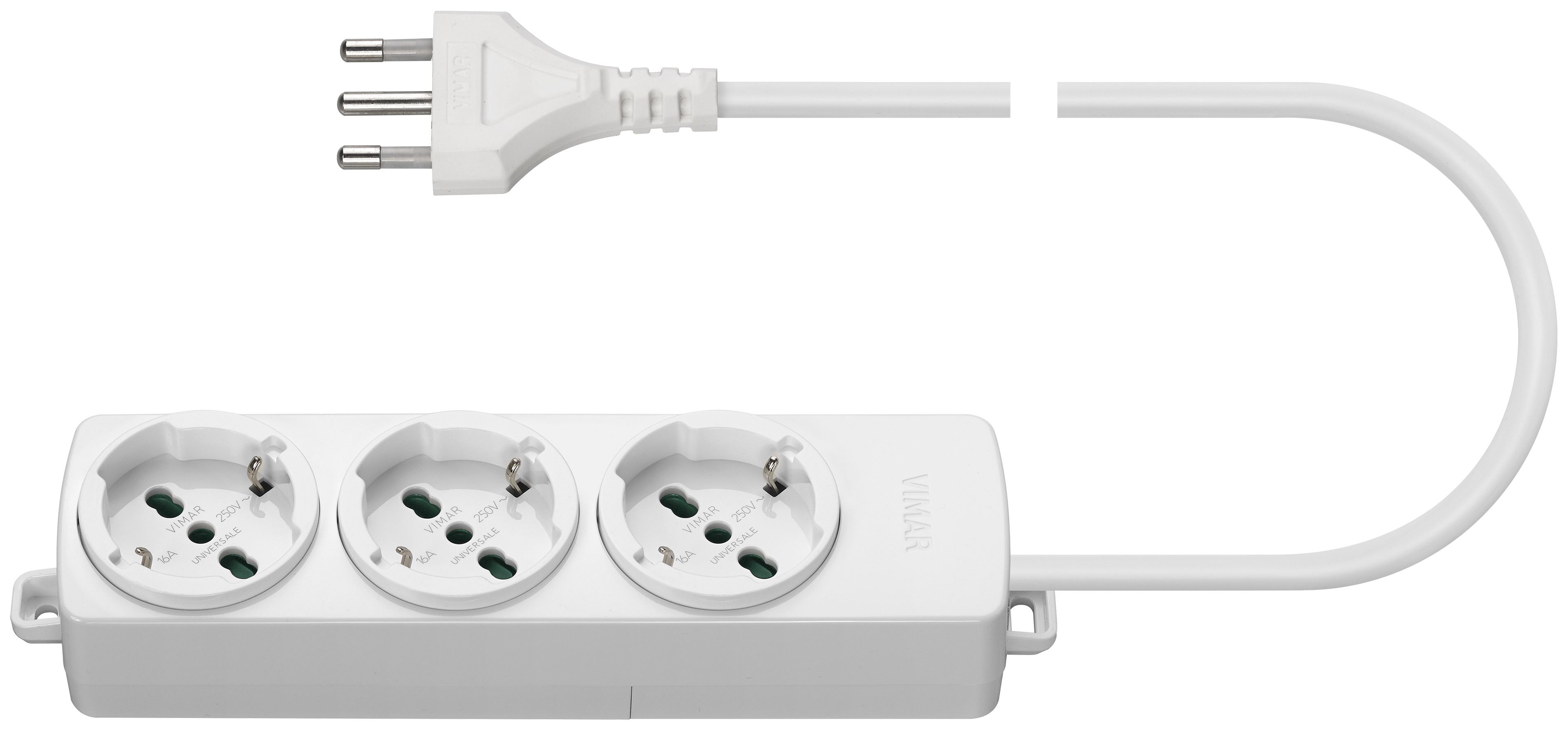 PRISMA presa multipla bianco 1x tipo 13 1x USB-A/C 1x vuoto - MAX HAURI AG