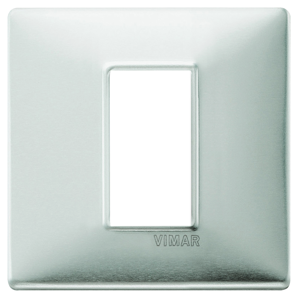 VIMAR 13K1 Plaque A/V 1 bouton en aluminium