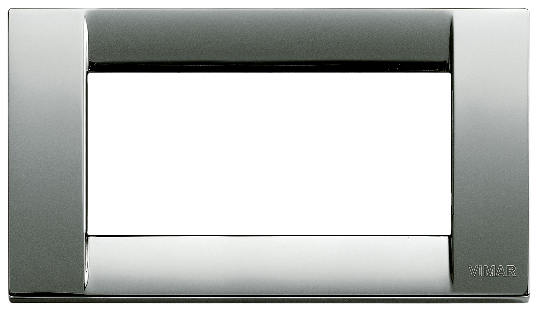 VIMAR IDEA RONDO Metal Slate Wall Plate – 17093.46, 1-2 Module, Ardesia Finish