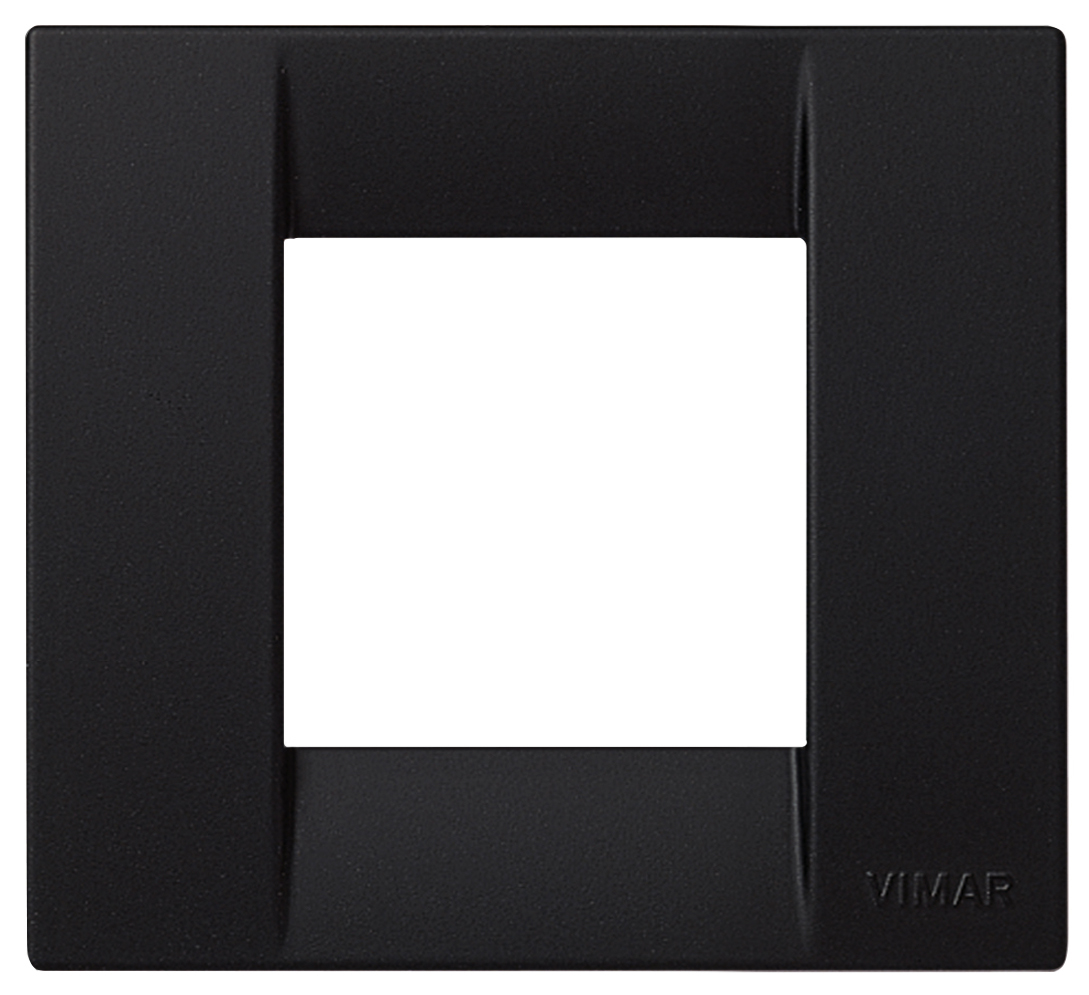 VIMAR série Idea   Plaque Classica 4 Module en plastique noir 