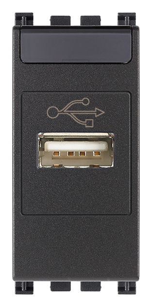 Presa USB grigio - 19345