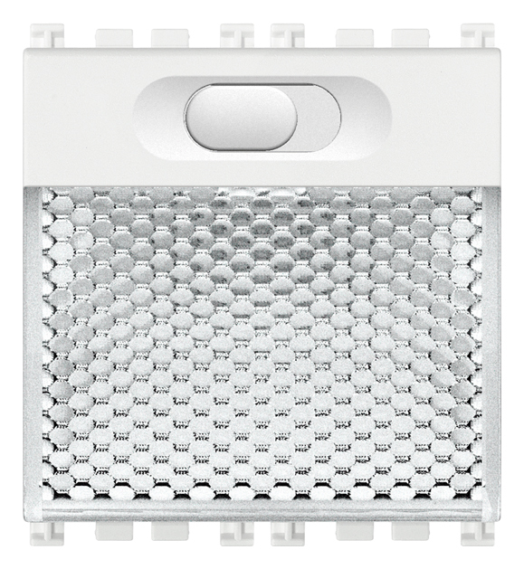 Lampada Segnapasso LED 2W – 2 Moduli, Luce Calda, Compatibile Con Serie Vimar, Interruttore ON/OFF