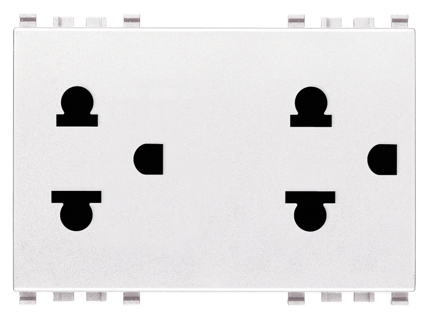 thumbnail image 2 of Vimar IDEA 16203 Sicury Socket 2P+T Two-Pass - Gray 2 of 6