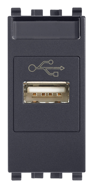 Presa USB grigio - 20345