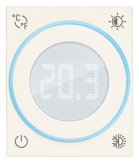 Termostato rotella 100-240V 2M bianco - 30440.B